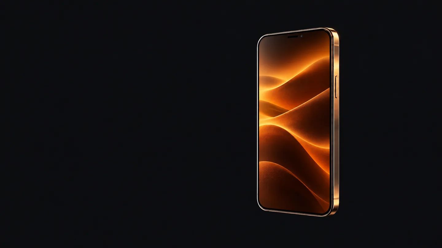 Lo smartphone riparato, con lo schermo nuovo acceso